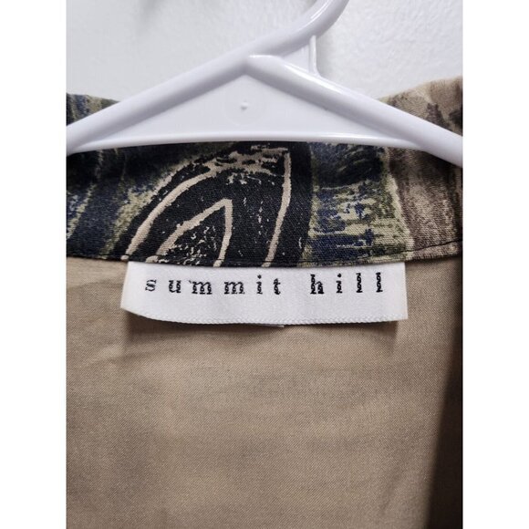 Vintage Summit Hill Womens Blazer Jacket Size 16 Tapestry Print One Button 90s - Picture 4 of 9